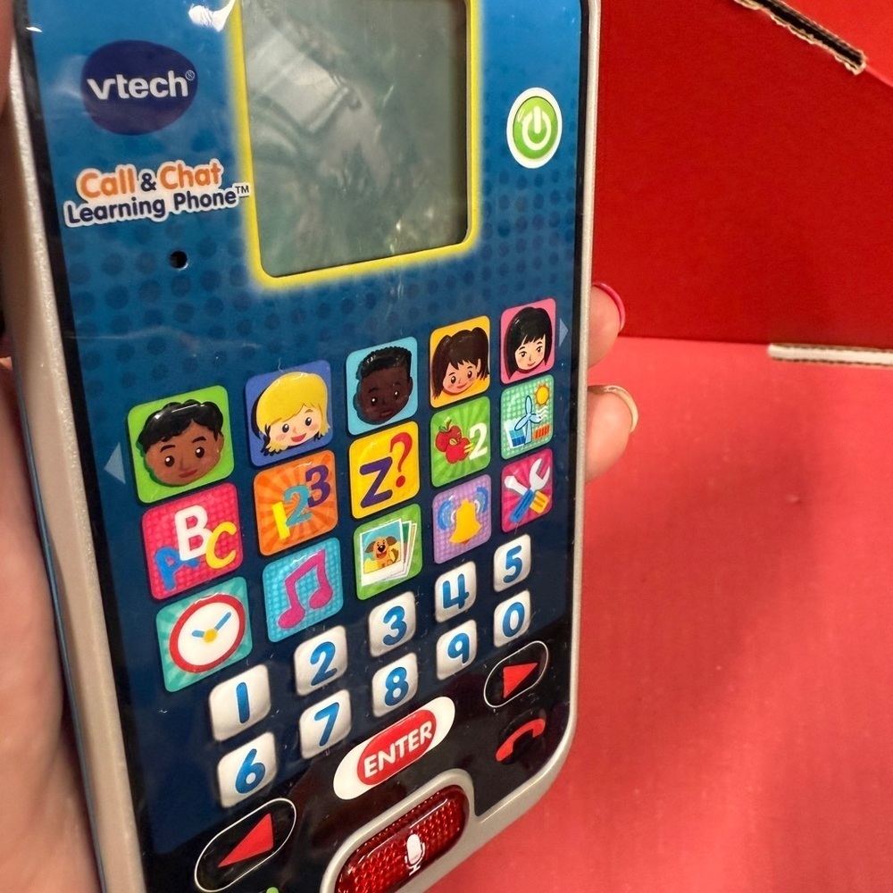 VTech Call & Chat Learning Phone - Blue - Picture 8 of 8